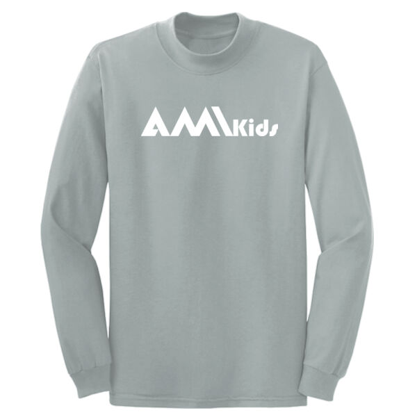 AMIKids - Adult Long Sleeve 5.4 oz. 100% Cotton T Shirt Thumbnail